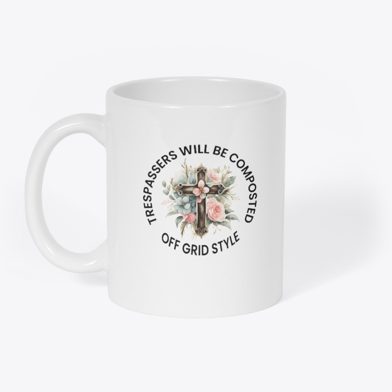 Cross with flowers