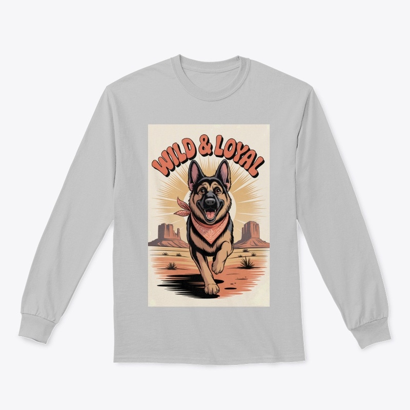  Retro 70s German Shepherd Tee