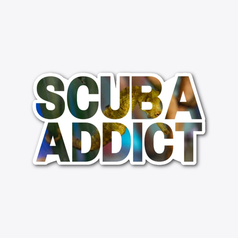 Scuba addict sea horse