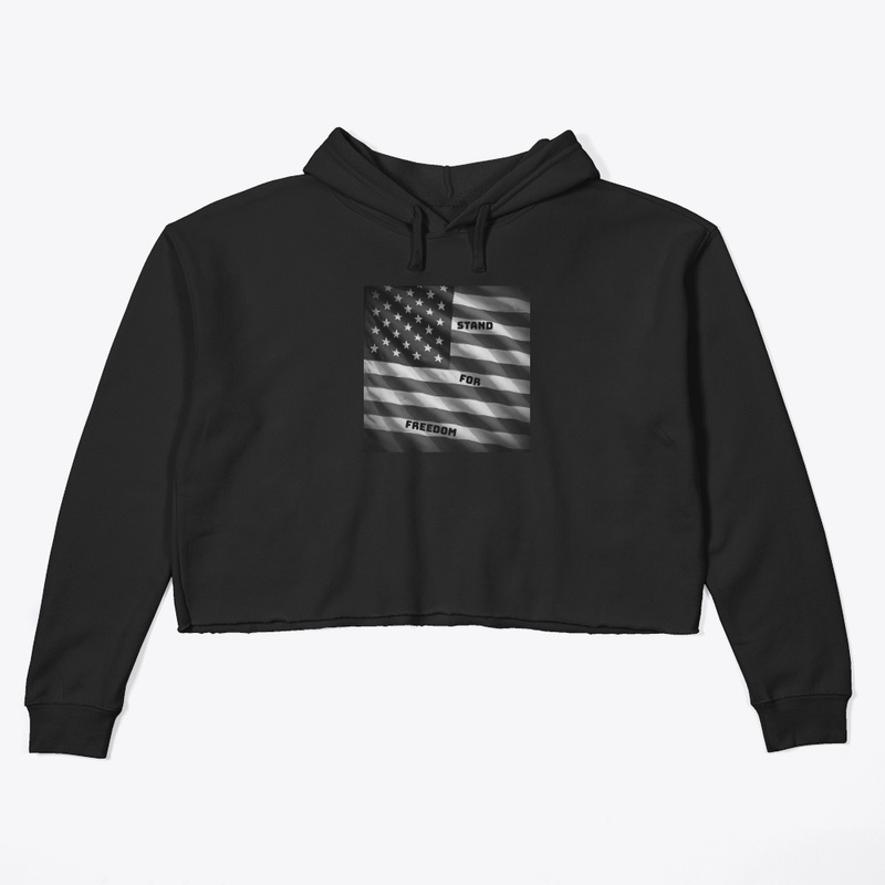 Stand for Freedom 4162 - Women's Crop Hoodie