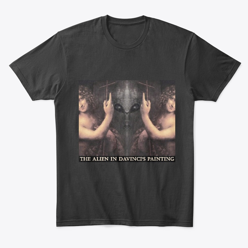 The Alien In Davinci's Painting  T-shirt