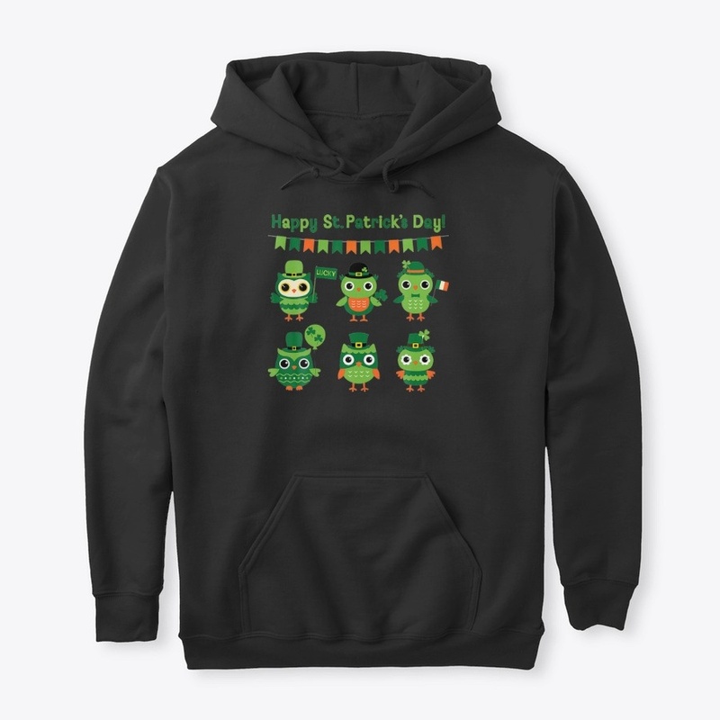 Owl Set St Patricks Day Irish