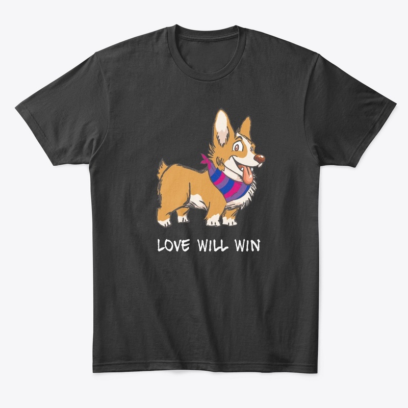 Love Will Win Bisexual LGBTQ Pride Corgi
