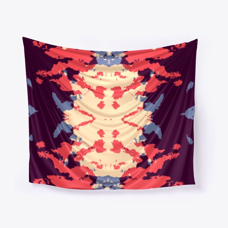 Colorful Abstract Ink Blot Rorschach