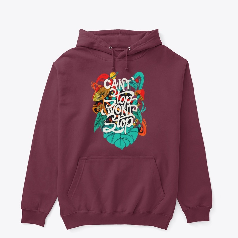 can't stop won't stop t shirt design