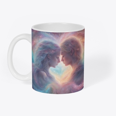 Soulmates Twin Flames Tarot Mug White Camiseta Front