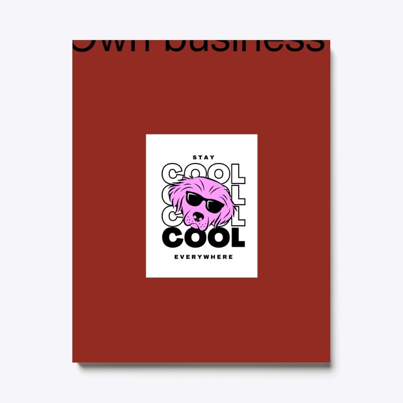 Own Business Red T-Shirt with Unique Gr.