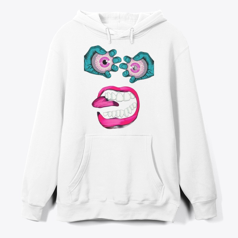 Funky Eyes & Lips Graphic T-Shirt