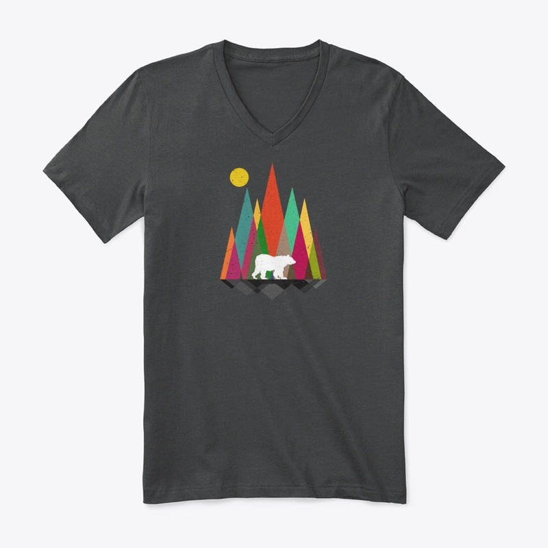 Bear Mint Retro Art Shirt