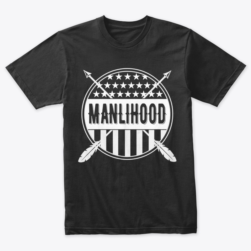 Stars and Stripes Manlihood White Logo