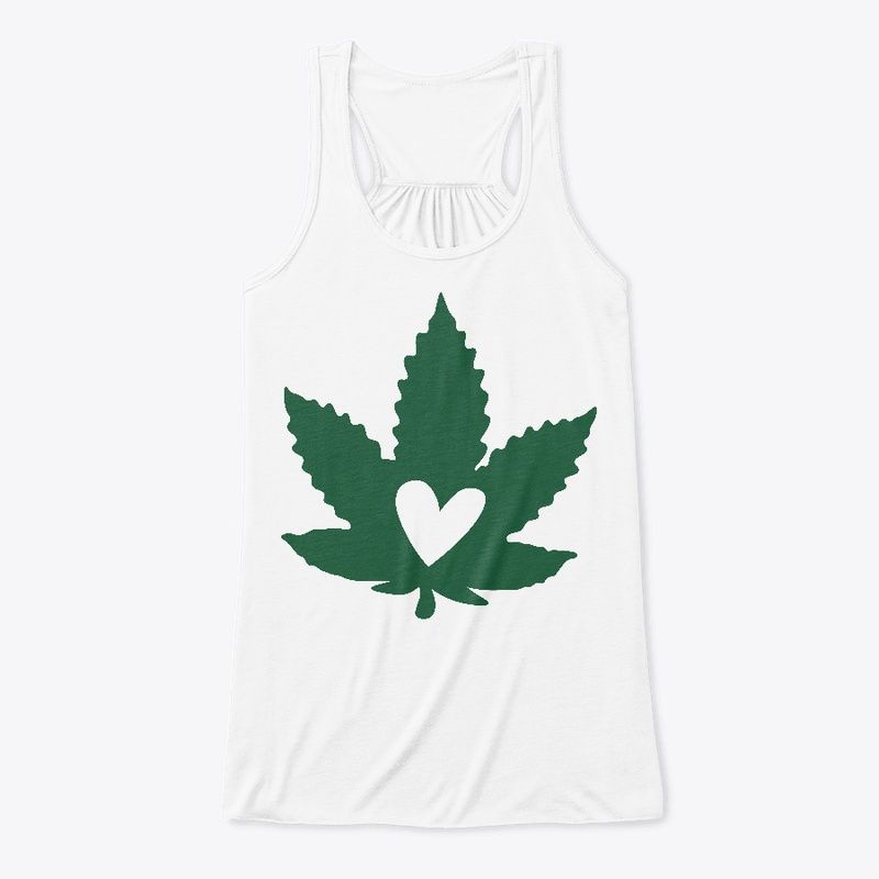 Heart Cannabis Leaf