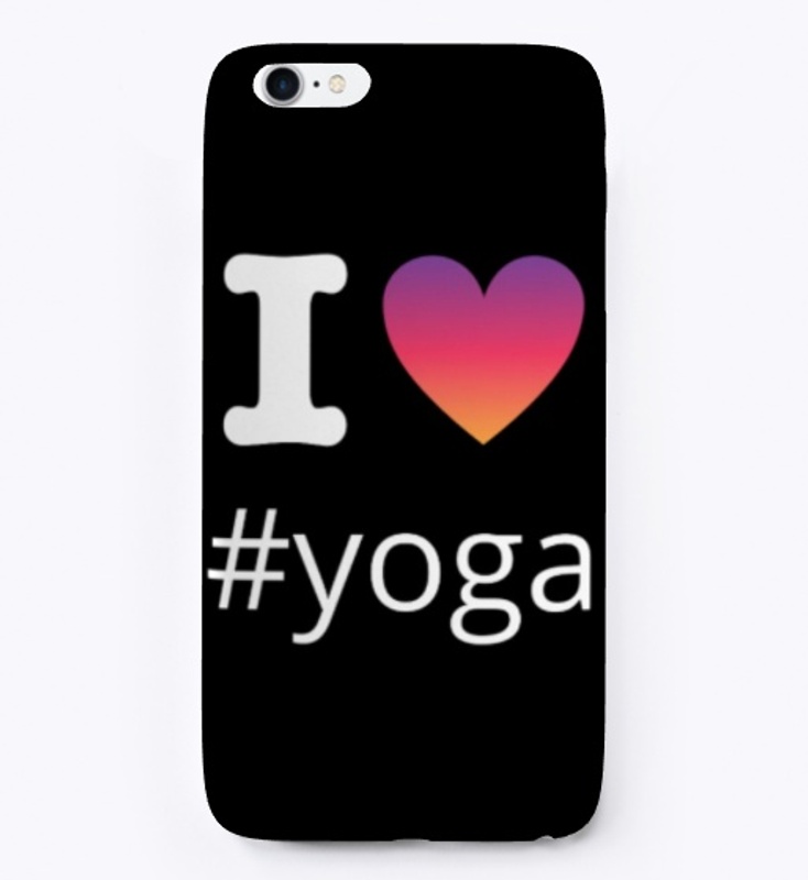 I Love Yoga Design With Insta Hashtag