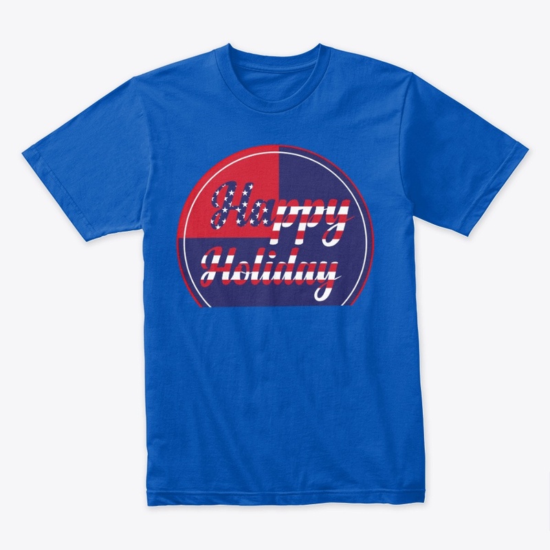 Happy Holiday USA T-shirt Design