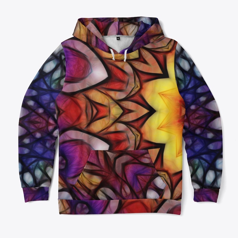 Blue Red Purple Kaleidoscope