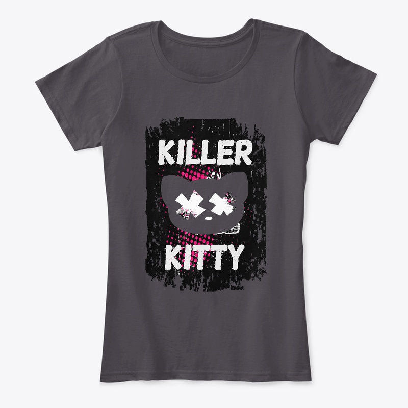 Kitty Paint Roller Logo - White