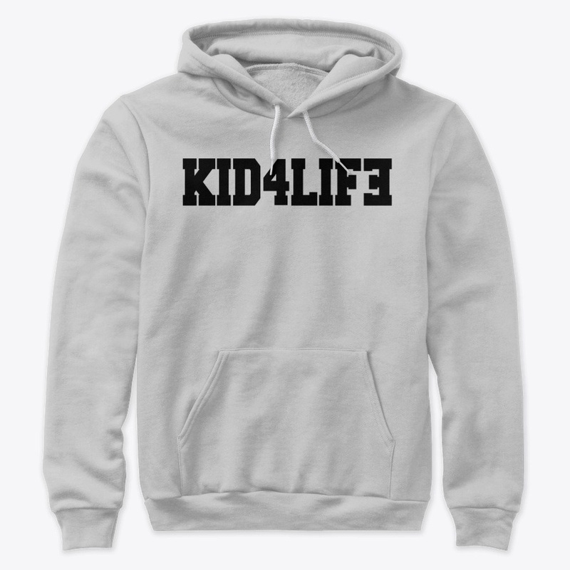 K4L GREY HOODIE COLLEGE FONT
