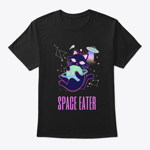 Space Eater Black T-Shirt Front