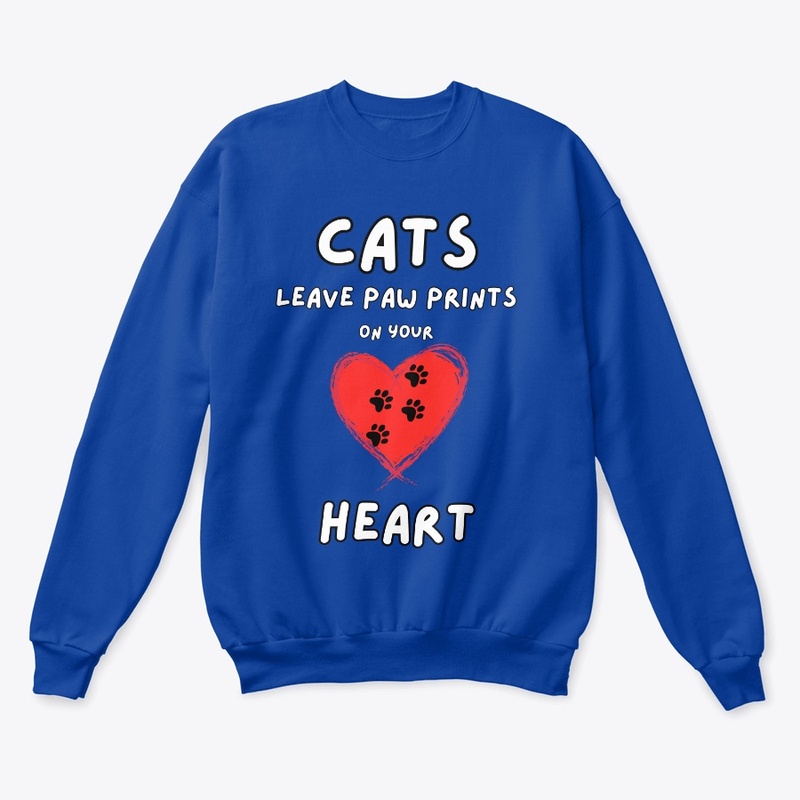Cats leave paw prints on your heart