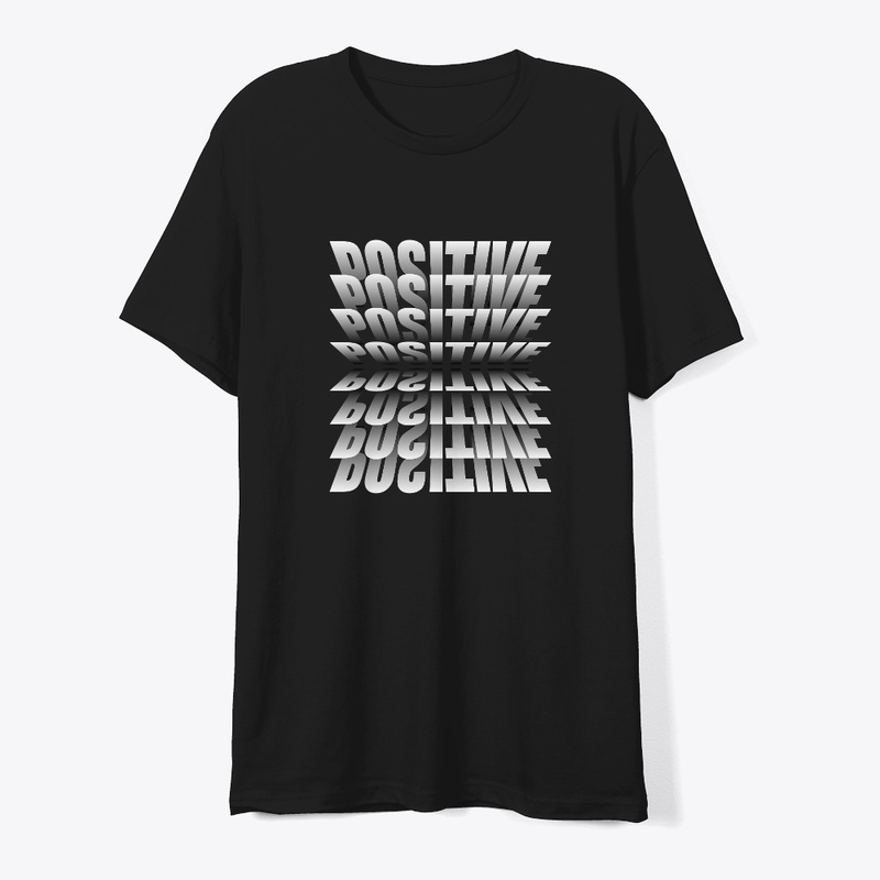 Stay Positive Inspiring Black Tshirt
