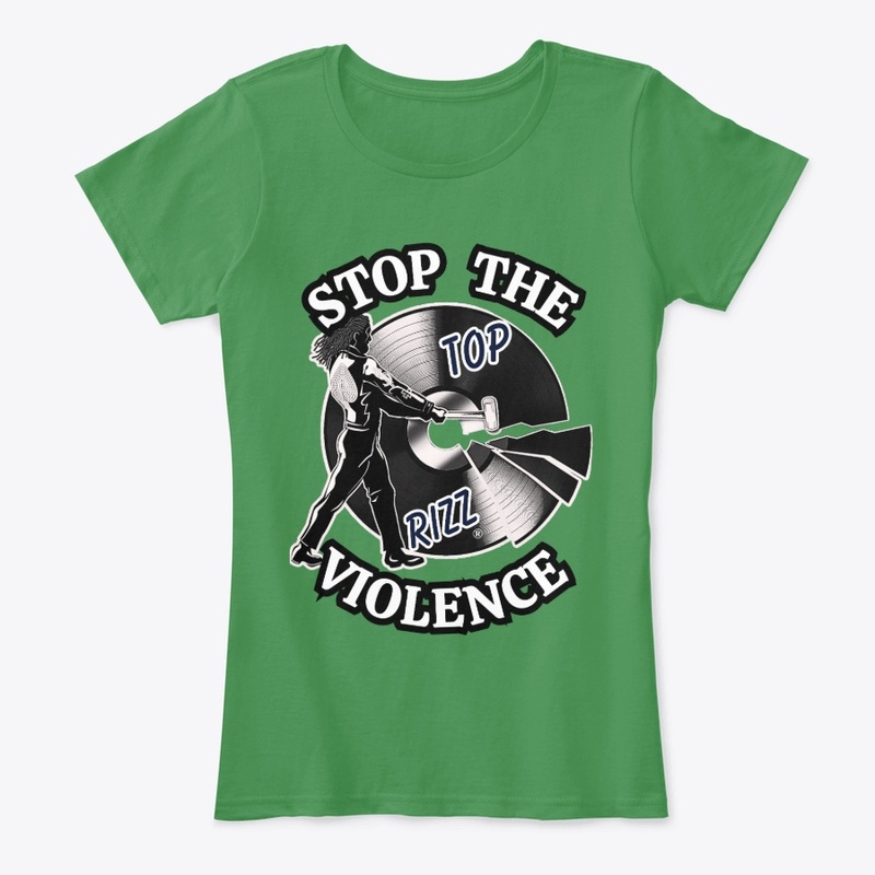 TOP RIZZ LOGO - STOP THE VIOLENCE