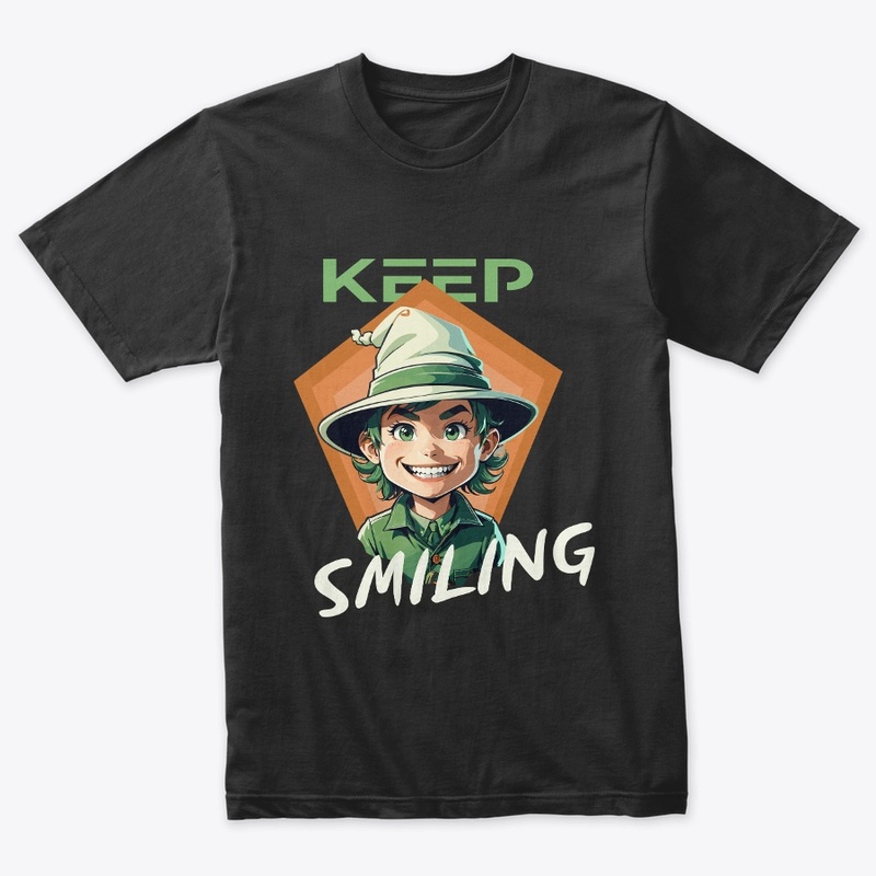 ''Keep Smiling'' T Shirt Design