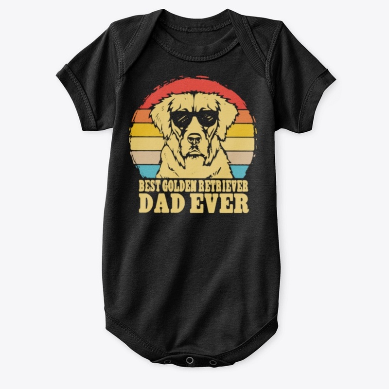 Best Golden Retriever Dad Ever Vintage