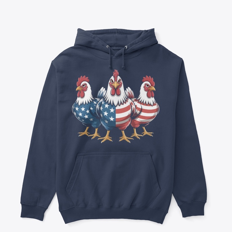 Patriotic Rooster USA 4th July Farmer 