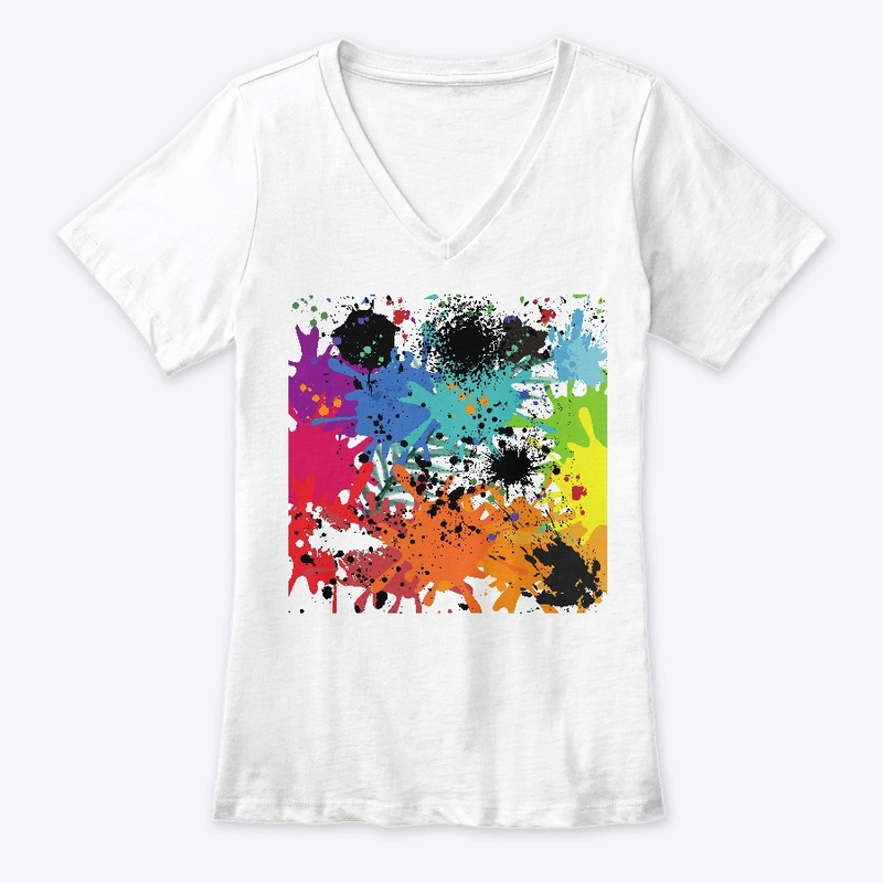 Splat colorful art