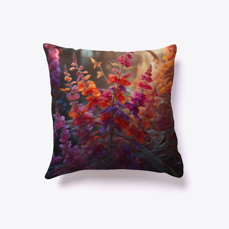 Salvia Splendens (Vibrant Abstract)