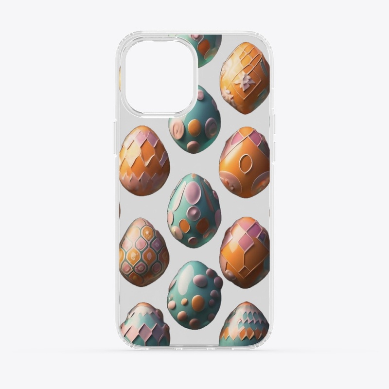 Geometric Egg Pattern Phone Case