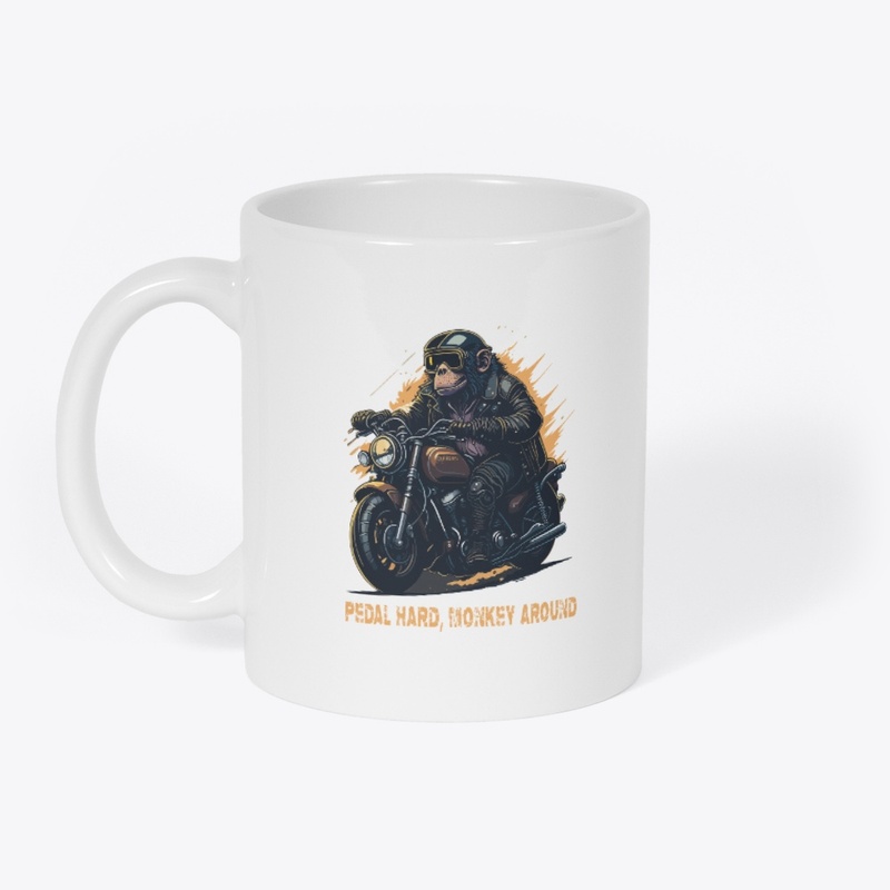  Cool Monkey ,pedal hard, Funny Animal 