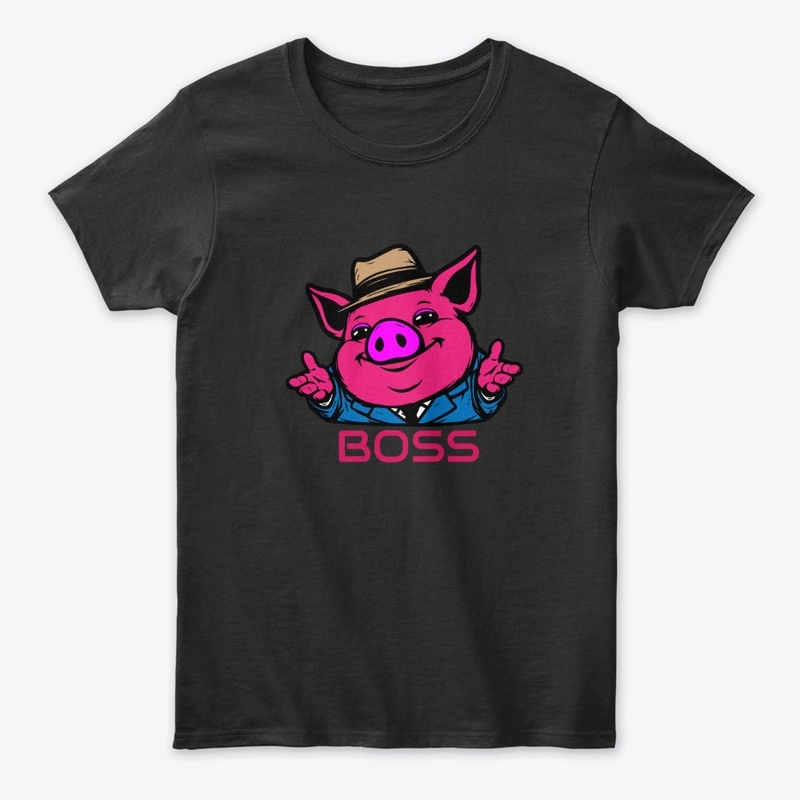 Boss Pig in Suit Cartoon