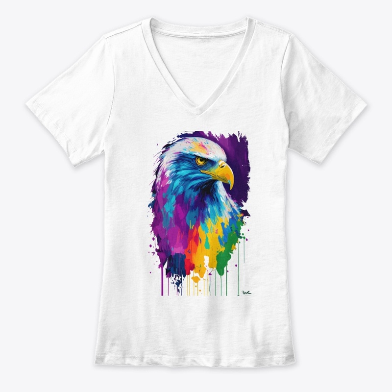 Colorful Vibrant Eagle | Rightward look