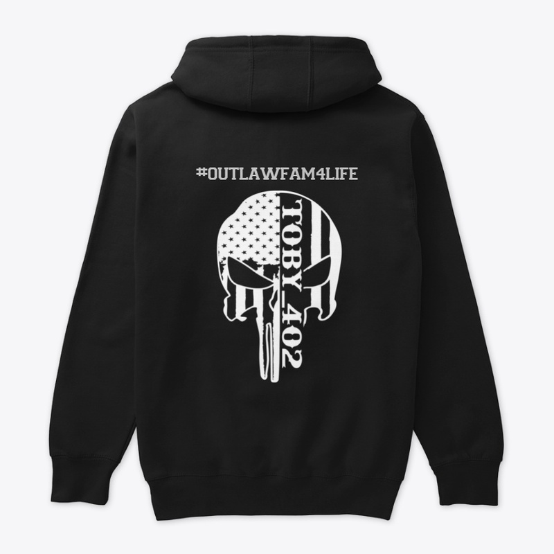 OutlawFam4Life Punisher Skull Hoodie