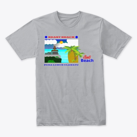 Pura Luhur Ulawatu Bali Heather Grey Camiseta Front