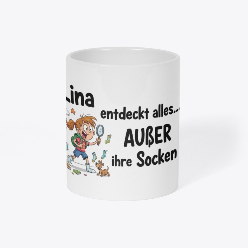 Lina entdeckt alles… außer ihre Socken!