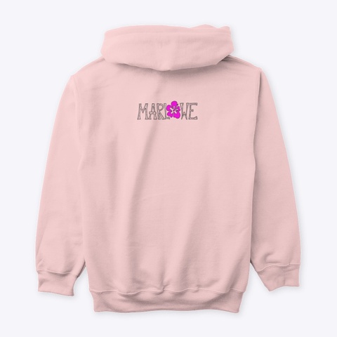 Marlowe Hoodie Collection Light Pink T-Shirt Back
