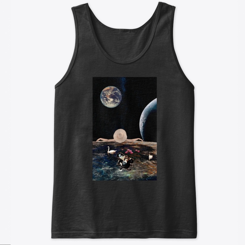 Space view chill out collage art