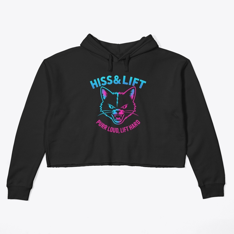 Hiss & Lift™ Gradient Neon Cat Logo