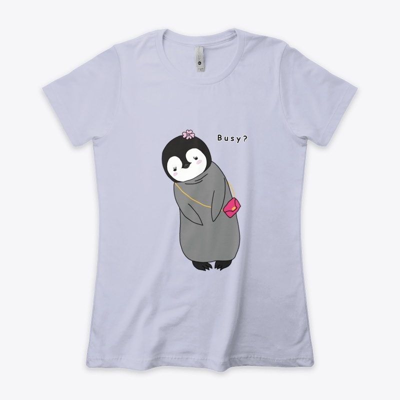 Busy? - Cute Baby Penguin Design