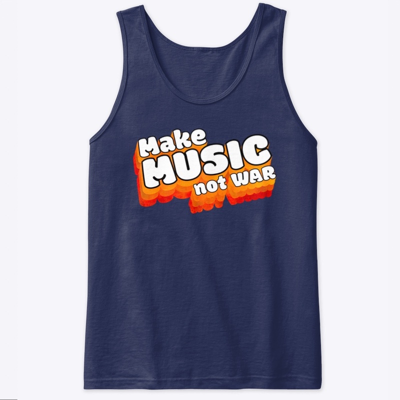 Make Music Not War Retro