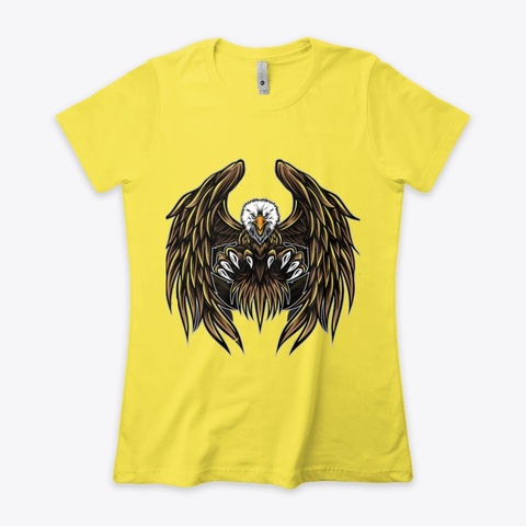 Eagle T  Shirts  Vibrant Yellow Camiseta Front