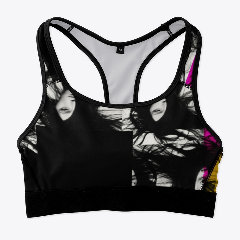 Woman Pink Yellow Pattern 