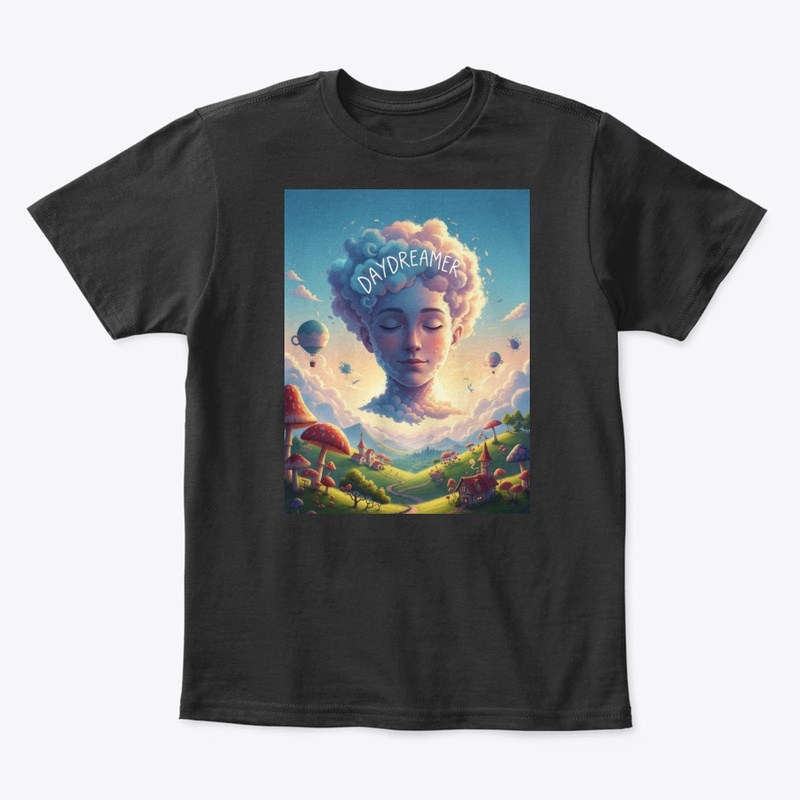 Whimsical Head in the Clouds Daydreamer