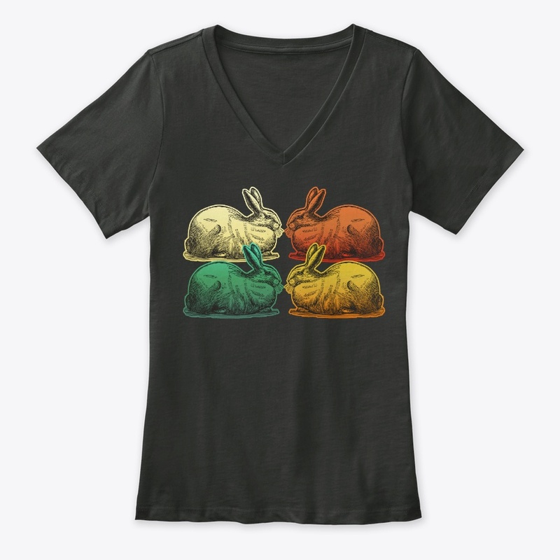 Vintage Retro Rabbit For Animal Lover