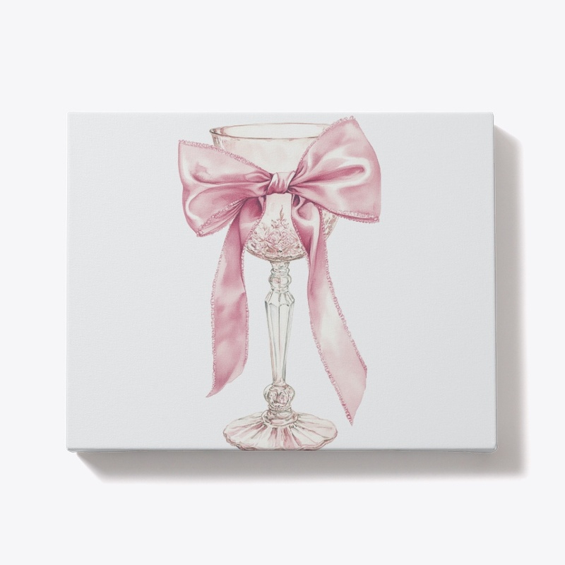 Pink Bow on the Goblet