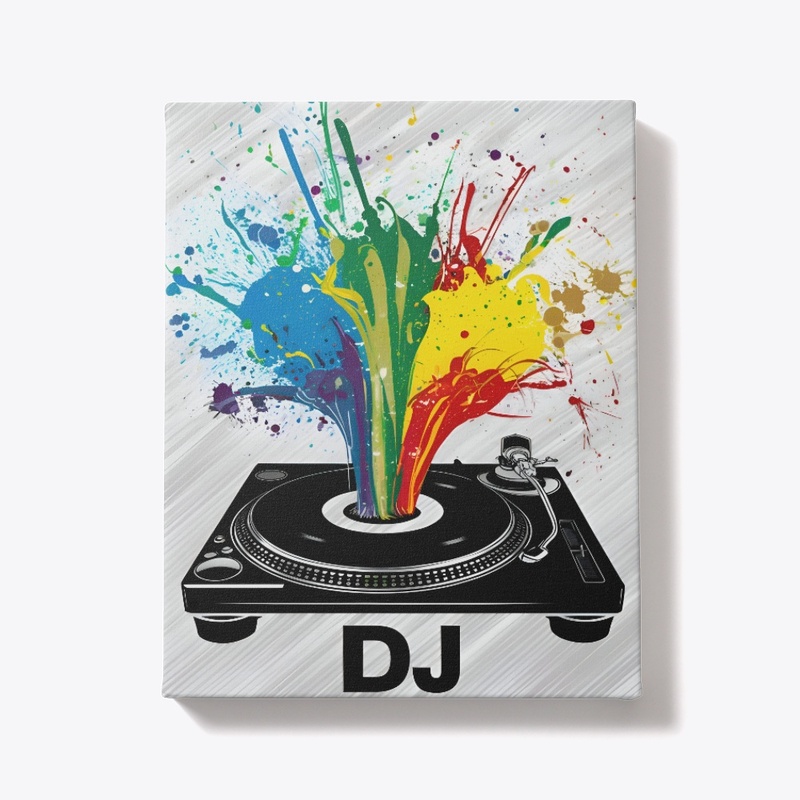 Colorful Turntable Groove
