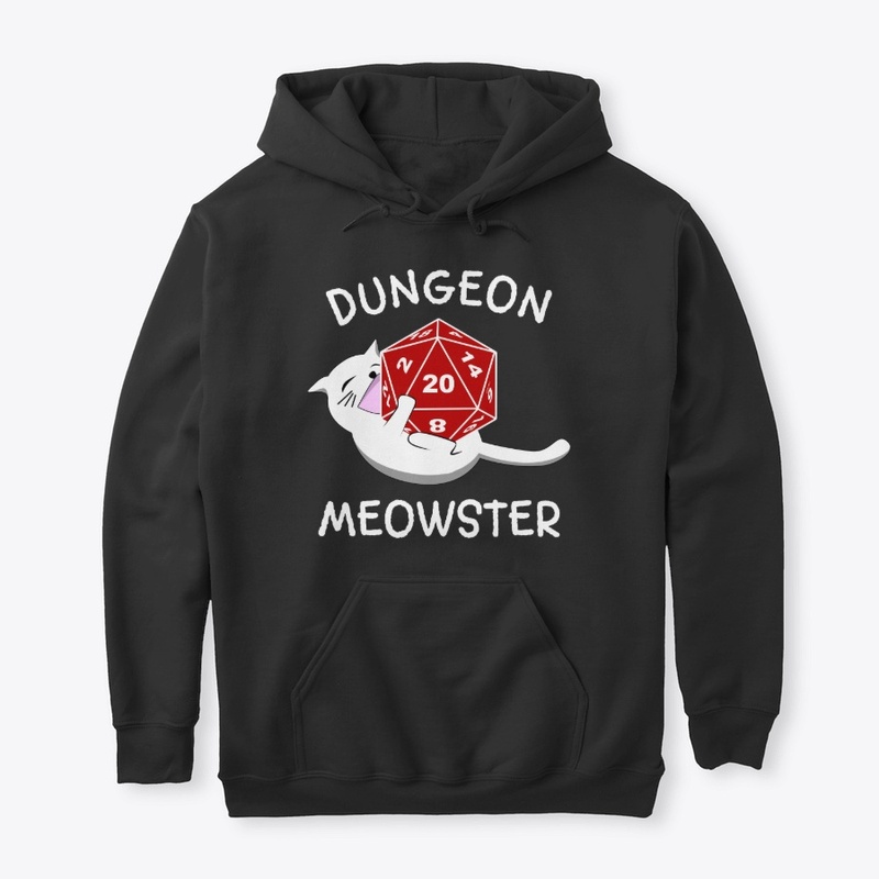 Dungeon Meowster Cat D20 RPG Gamer