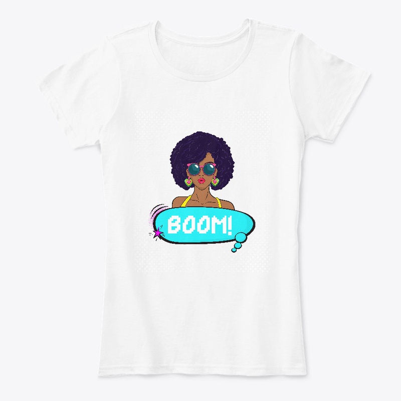 Boom! Afro hair woman