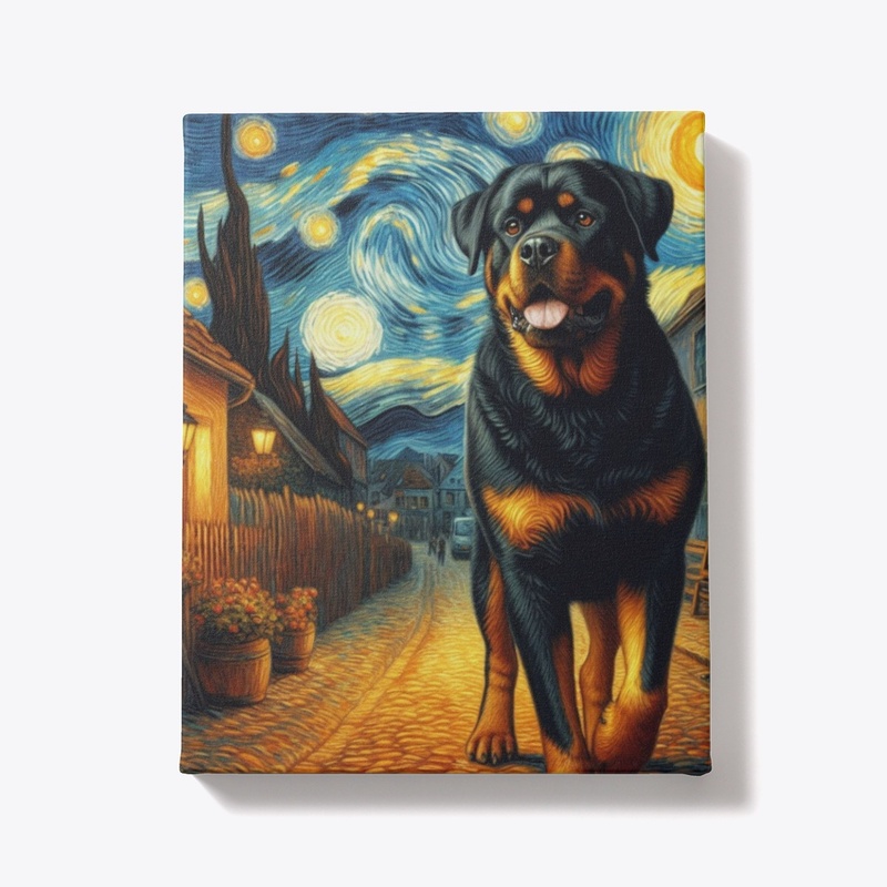 Rottweiler Starry Night